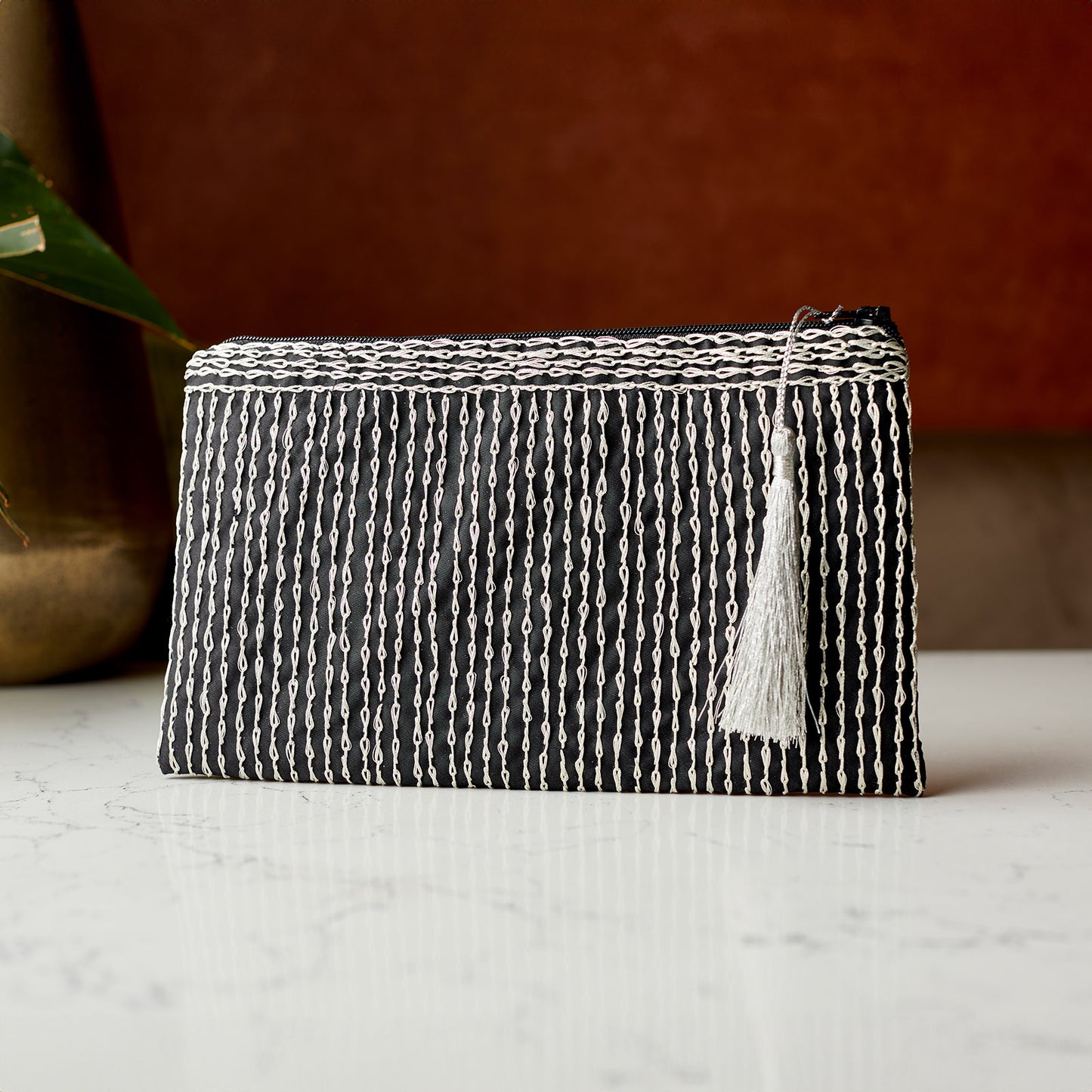 Hand Embroidered Rectangular Pouches