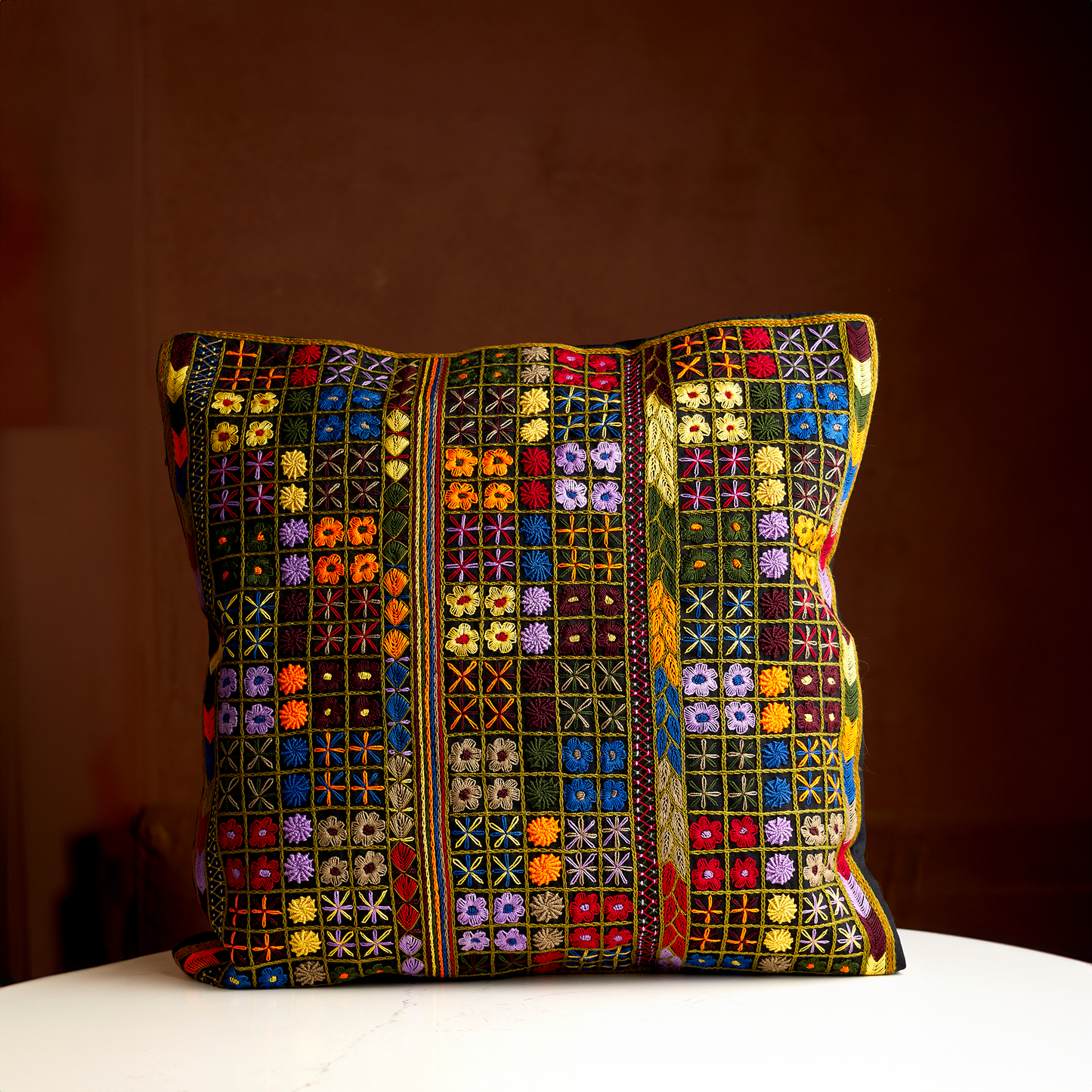 Hand Embroidered Cushion Covers